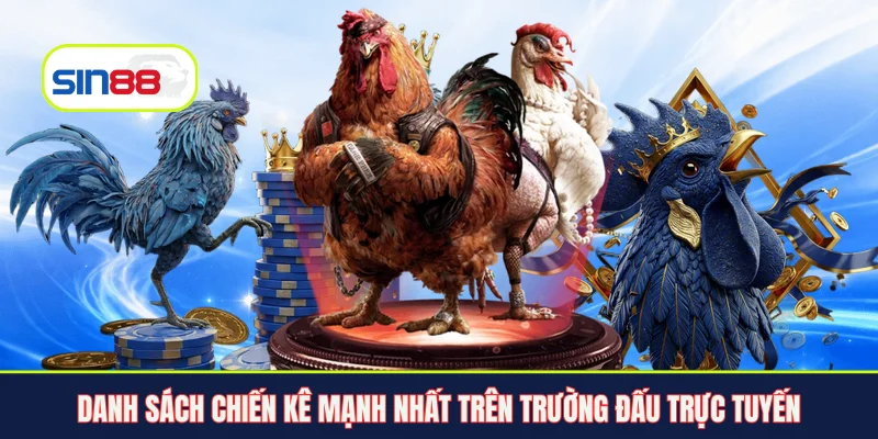 Danh sách chiến kê mạnh nhất trên trường đấu trực tuyến