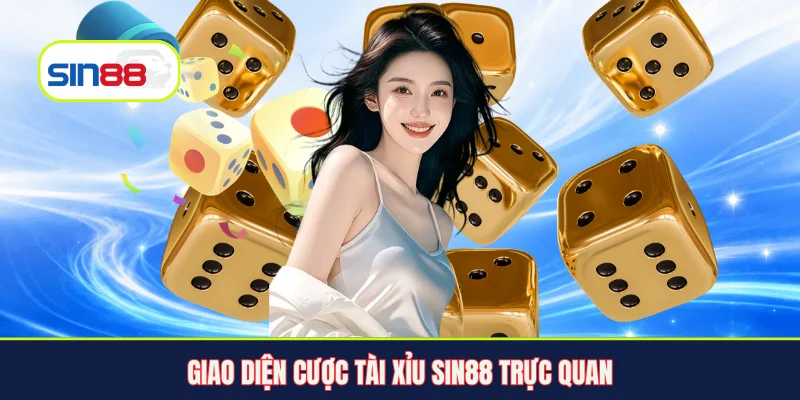 Giao diện cược Tài Xỉu Sin88 trực quan